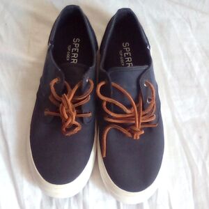 Blue Sperry shoes size 7.5 women's.
